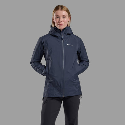 Eclipse Blue Montane Women's Cetus Waterproof Jacket Front
