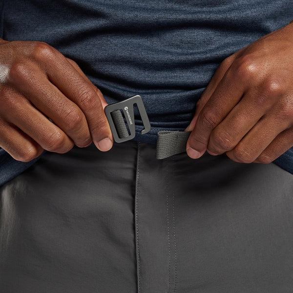Pantaloni Montane Terra Pack Uomo - Nero - Taglia XXL (UK 40/34) Con Cintura Inclusa - Usato