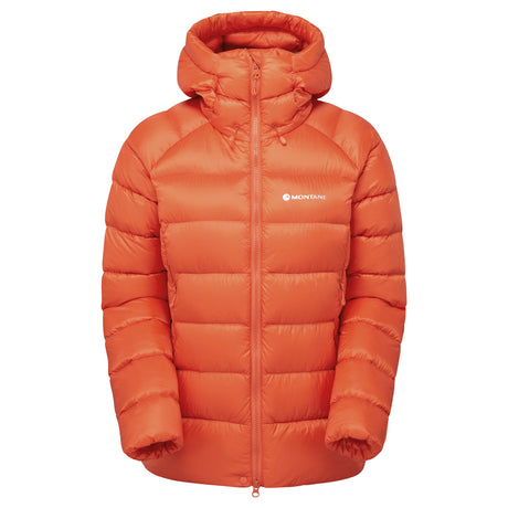 Black Montane Women's Anti-Freeze XT Hooded Down Jacket Front