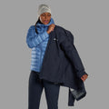 Cornflower Montane Women's Anti-Freeze Hooded Down Jacket Model 7