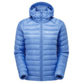 Cornflower Montane Women's Anti-Freeze Hooded Down Jacket Front