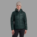 Deep Forest Montane Women's Anti-Freeze Hooded Down Jacket Model Front