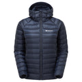 Eclipse Blue Montane Women's Anti-Freeze Hooded Down Jacket Front