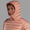 Pink Clay Montane Women's Anti-Freeze Hooded Down Jacket Model 4