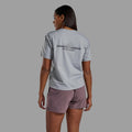 Pebble Blue Montane Women's Alhena Mountain 25 Merino Blend T-Shirt Model 4