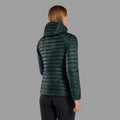 Deep Forest Montane Women's Anti-Freeze Lite Hooded Down Jacket Model Back