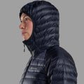 Eclipse Blue Montane Women's Anti-Freeze Lite Hooded Down Jacket Model 5
