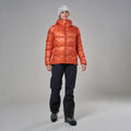 Lava Montane Women's Apex 900 Hooded Down Jacket Model 3 FAP9HLAV