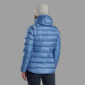 Cornflower Montane Women's Anti-Freeze XT Hooded Down Jacket Model Back