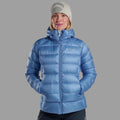 Cornflower Montane Women's Anti-Freeze XT Hooded Down Jacket Model 3