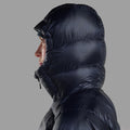 Eclipse Blue Montane Women's Anti-Freeze XT Hooded Down Jacket Model 5