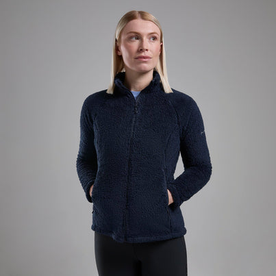 Eclipse Blue Montane Women's Caldus Fleece Jacket Front