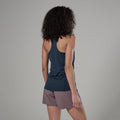 Eclipse Blue Montane Women's Dart Vest Model Back FDAVEECL
