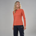 Lava Montane Women's Dart Long Sleeve T-Shirt Model Front FDLSTLAV