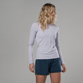 Lilac Haze Montane Women's Dart Nano Long Sleeve T-Shirt Model Front FDNLSLIL