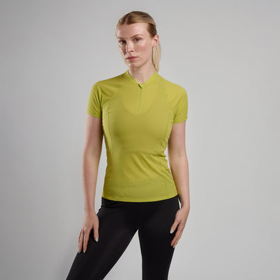 Citrus Spring Montane Women's Dart Nano Zip T-Shirt Front