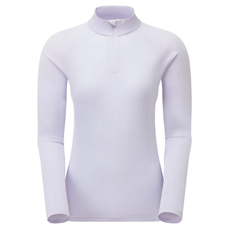 Lilac Haze Montane Women's Dart Zip Neck T-Shirt Front