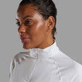 Powder Montane Women's Dart Zip Neck T-Shirt Model 3