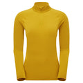 Ginkgo Gold Montane Women's Dart XT Thermal Zip Neck T-Shirt Front
