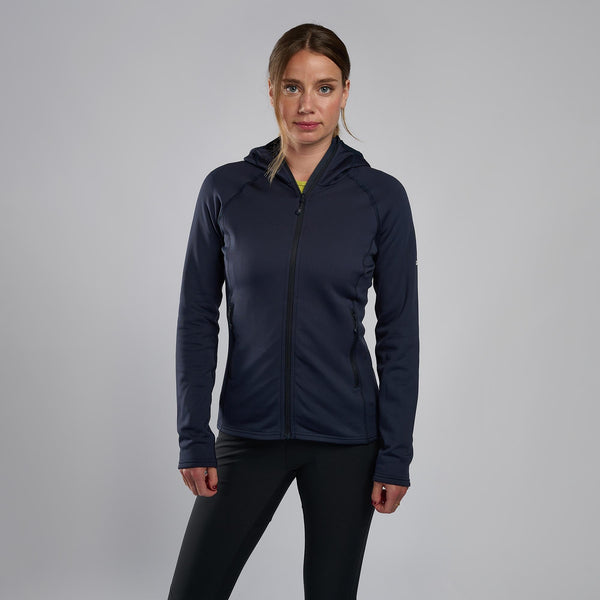 Sweat à Capuche Montane Femme, Taille UK12, Manches Longues, Orange, Polaire Outdoor