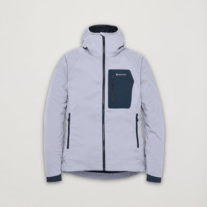 Lilac Haze Montane Women's Khamsin Lite Hooded Softshell Jacket Front FKHLHLIL
