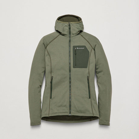 Caper Montane Women's Protium CP Hooded Fleece Jacket Front FPCPHCAP