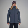 Dark Sky Montane Women's Phase Waterproof Jacket Model Front FPHJKDAS