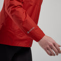 Saffron Red Montane Women's Phase Nano Waterproof Jacket Model 4