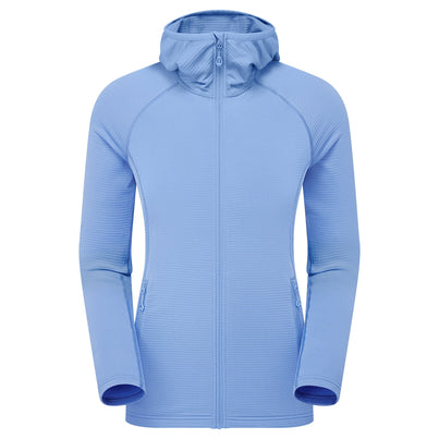 Cornflower Montane Women's Protium Lite Hooded Fleece Jacket Front