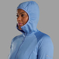 Cornflower Montane Women's Protium Hooded Fleece Jacket Model 4