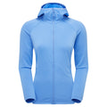 Cornflower Montane Women's Protium Hooded Fleece Jacket Front