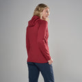 Dark Maple Montane Women's Protium Hooded Fleece Jacket Model Back FPRHODAM