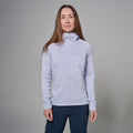 Lilac Haze Montane Women's Protium Hooded Fleece Jacket Model Front FPRHOLIL