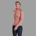 Pink Clay Montane Women's Protium Hooded Fleece Jacket Model Front