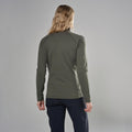 Moss Montane Women's Protium Fleece Jacket Model Back FPRMJMOS
