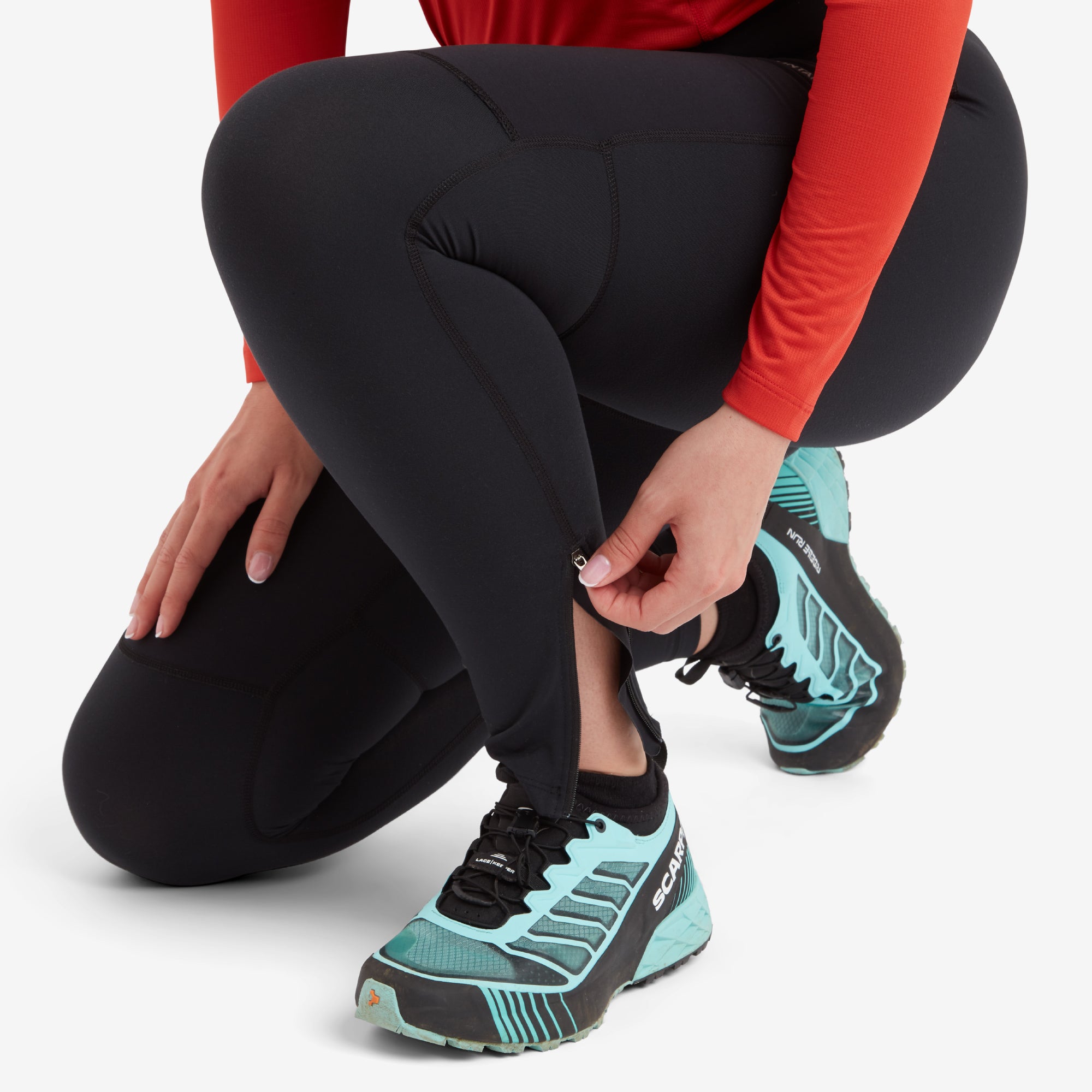 Women's Thermal Leggings & Tights. Running Bare Flex Pocket Tight.