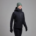 Black Montane Women's Torren Waterproof Jacket Model Front