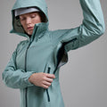 Sea Mist Montane Women's Torren Waterproof Jacket Model 9