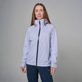 Lilac Haze Montane Women's Vortic Waterproof Jacket Model Front FVORJLIL