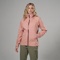 Pink Clay Montane Women's Vortic Waterproof Jacket Model Front