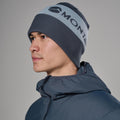 Dark Sky Montane Logo Cuffed Beanie Model Back HLCBEDAS