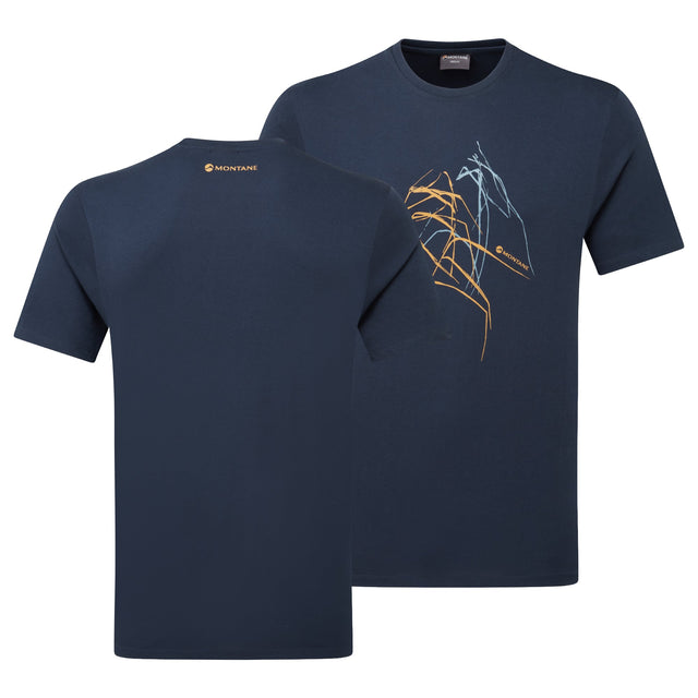 SUPER.NATURAL New School T-Shirt Heren - Blueberry SUPER.NATURAL New School T-Shirt Heren - Blueberry