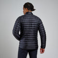 Black Montane Men's Anti-Freeze Down Jacket Model Back