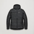 Black Montane Men's Anti-Freeze Hooded Down Jacket Front MAFZHBLA