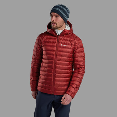Dark Maple Montane Men's Anti-Freeze Hooded Down Jacket Front