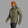 Caper Montane Men's Anti-Freeze XT Hooded Down Jacket Model Front
