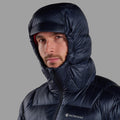 Eclipse Blue Montane Men's Anti-Freeze XT Hooded Down Jacket Model 5