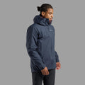 Eclipse Blue Montane Men's Cetus Waterproof Jacket Model Front