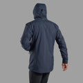 Eclipse Blue Montane Men's Cetus Waterproof Jacket Model Back