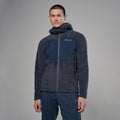 Dark Sky Montane Men's Caldus XT 2.0 Hooded Fleece Jacket Model Front MCXTHDAS